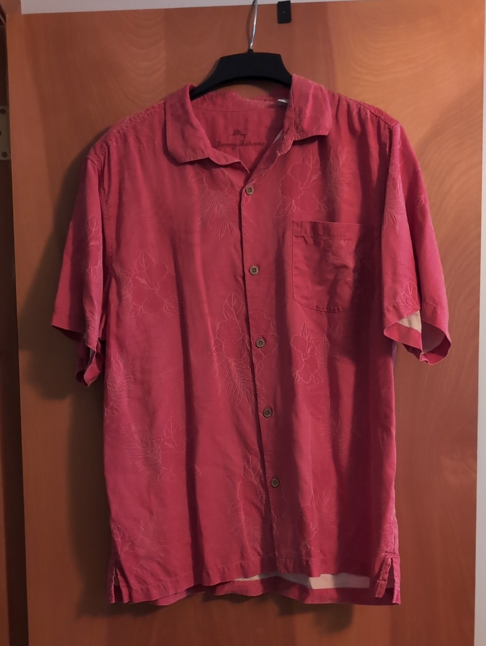 Tommy Bahama Red Short-Sleeve Camp Shirt